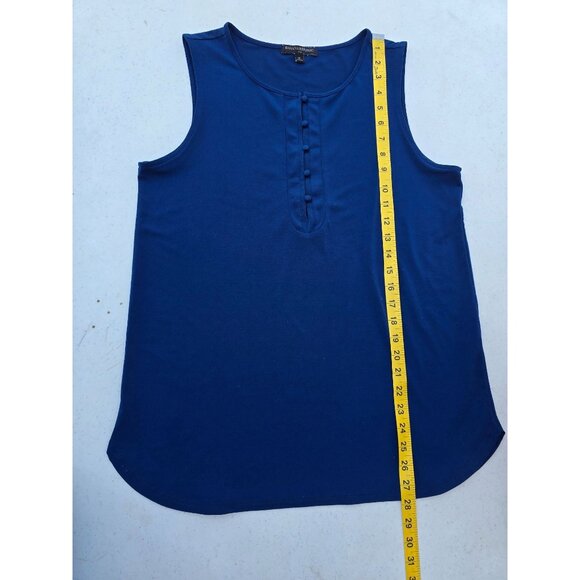 Banana Republic Womens Blue Sleeveless Button-Front Tank Top M - Picture 5 of 5